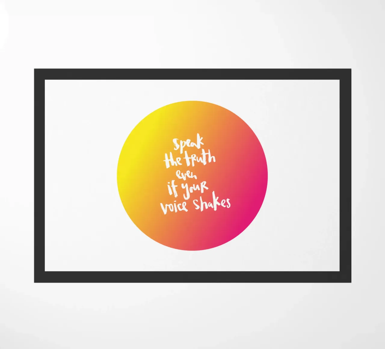Speak the Truth zerbino da Brushmeetspaper