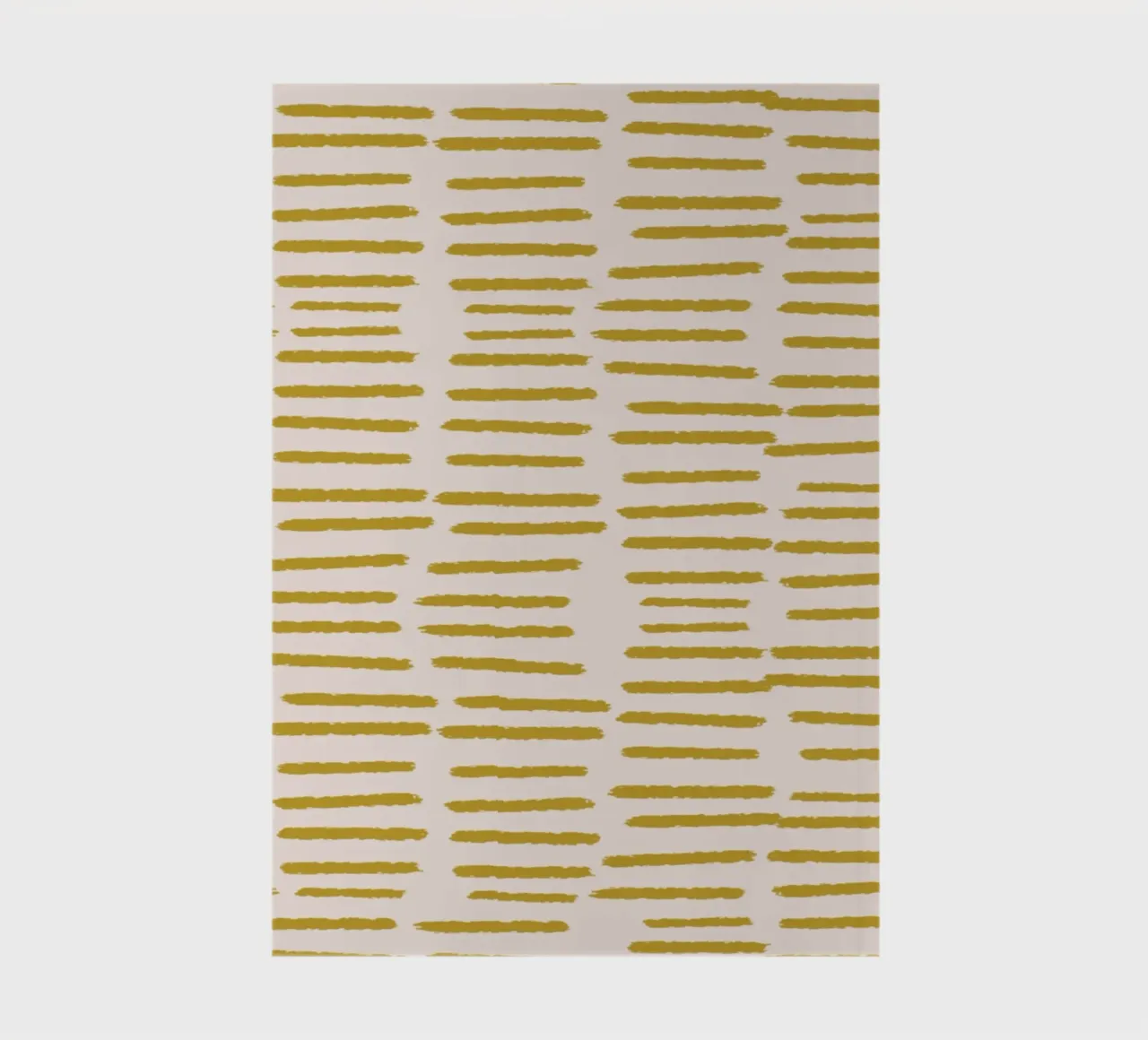 Organic Brushstroke Stripes - Minimalist Boho Mustard notebook by susanacosta