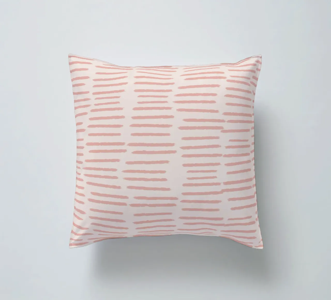 Strisce organiche a pennello - Rosa astratto minimalista boho cuscino da susanacosta