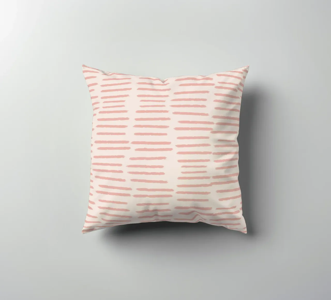 Strisce organiche a pennello - Rosa astratto minimalista boho cuscino da susanacosta