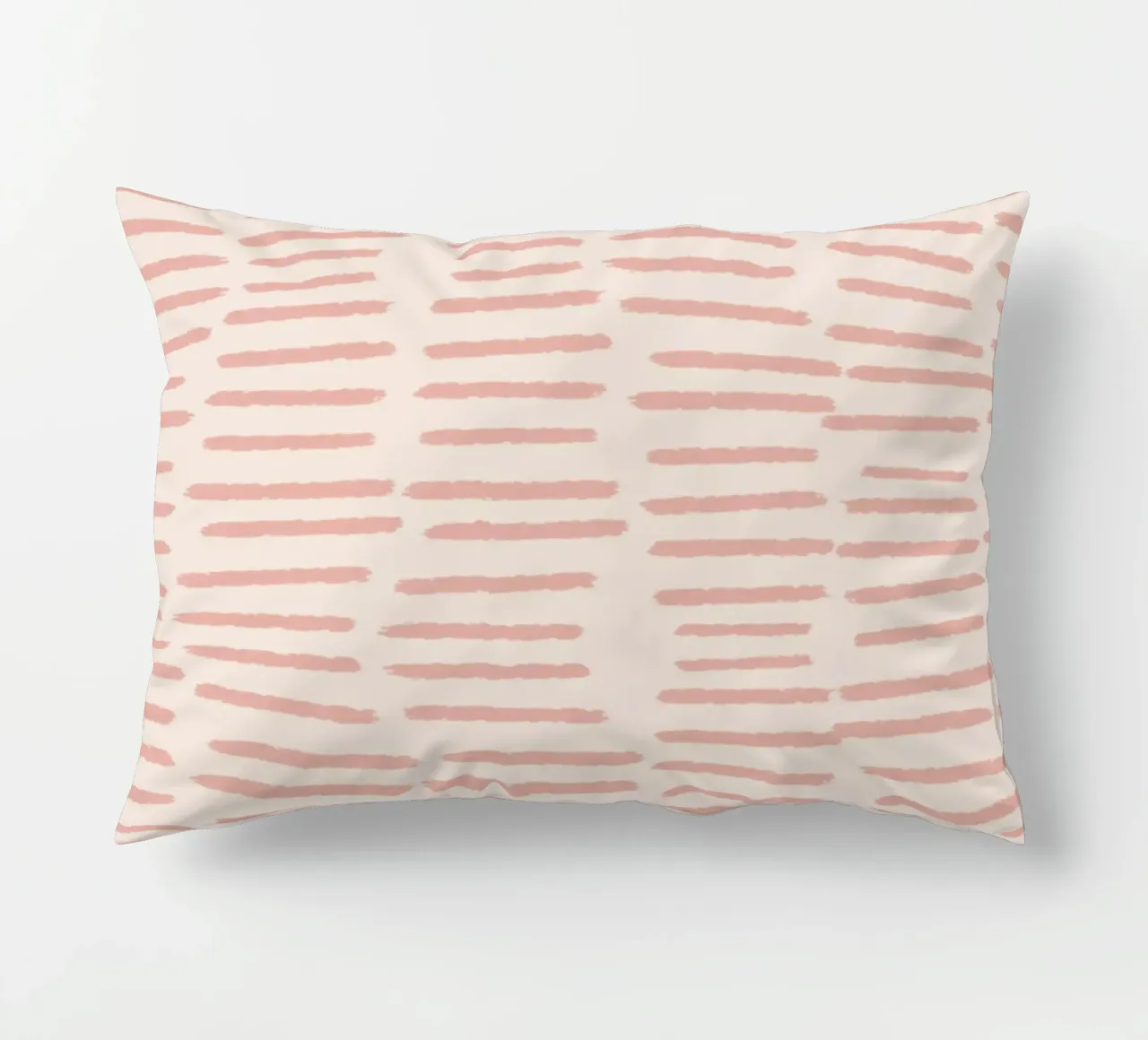 Strisce organiche a pennello - Rosa astratto minimalista boho cuscino da susanacosta