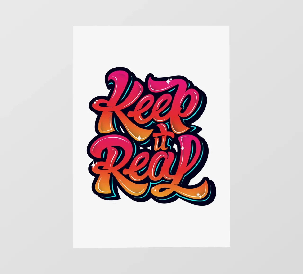 Keep It Real Typo Style Trending Now PVC Plane von Urban Life