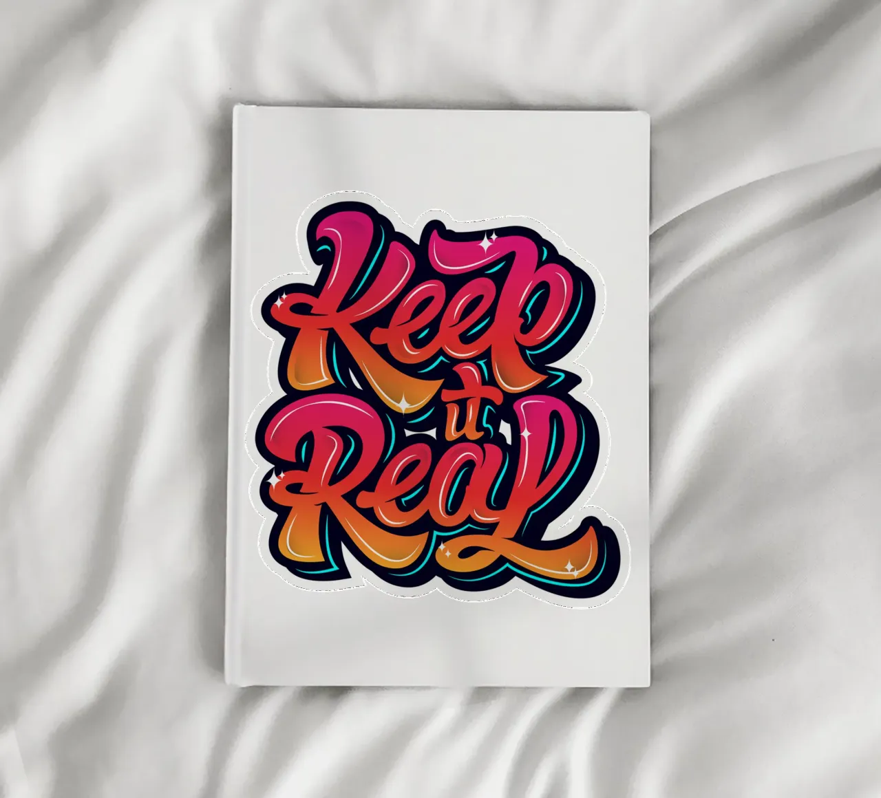 Keep It Real Typo Style Trending Now Notizbuch von Urban Life