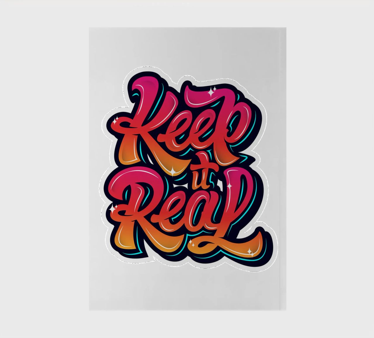 Keep It Real Typo Style Trending Now notebook by Urban Life