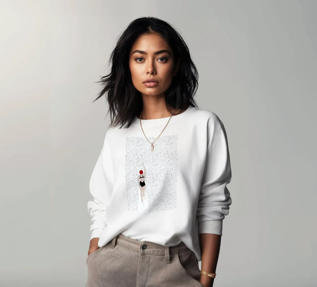 Punktschwimmer sweatshirt by Amy & Kurt