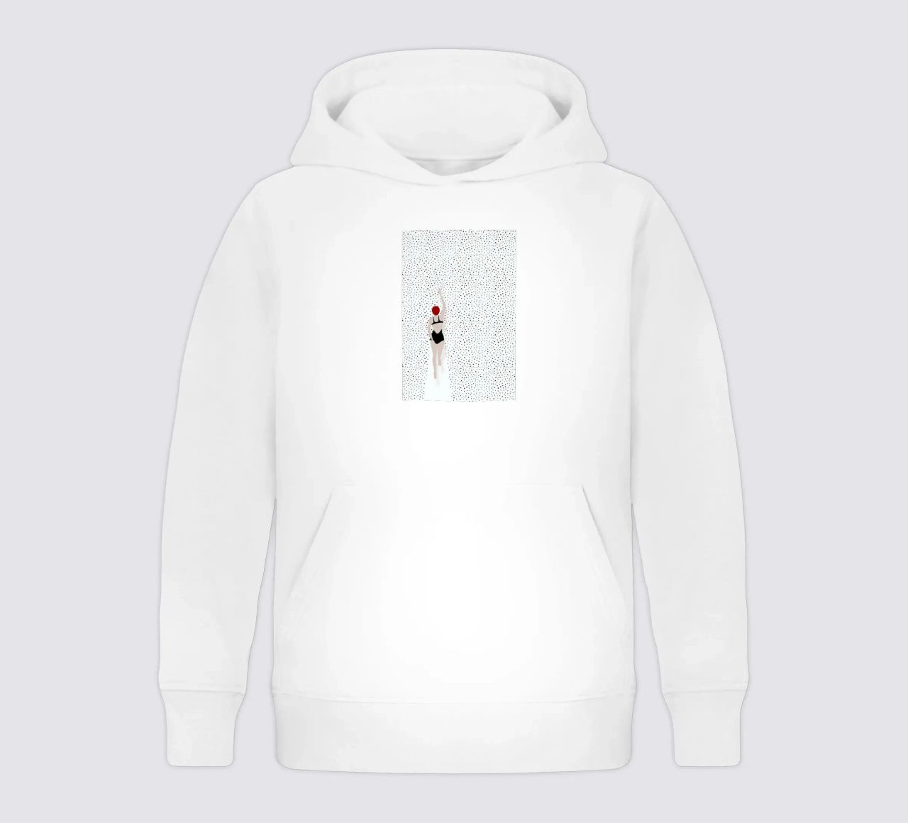 Punktschwimmer felpa bambino con cappuccio da Amy & Kurt