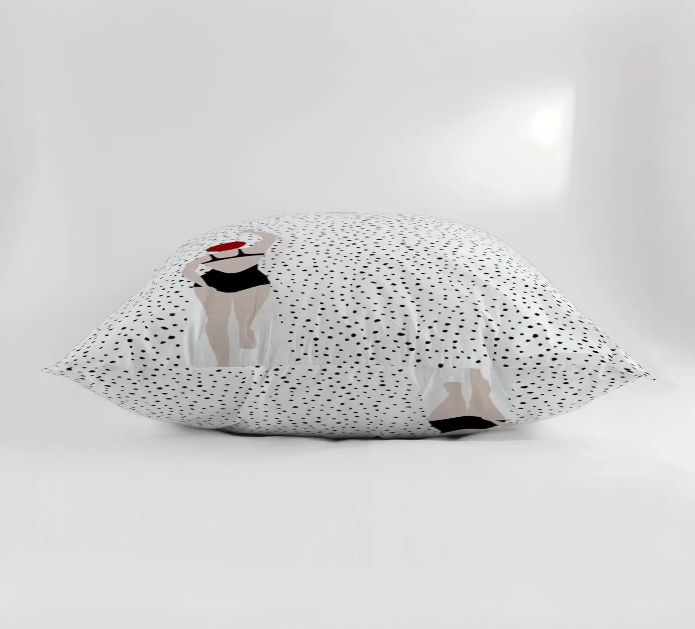 Punktschwimmer decorative cushion by Amy & Kurt