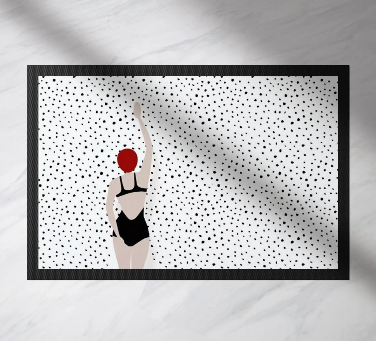 Punktschwimmer doormat by Amy & Kurt