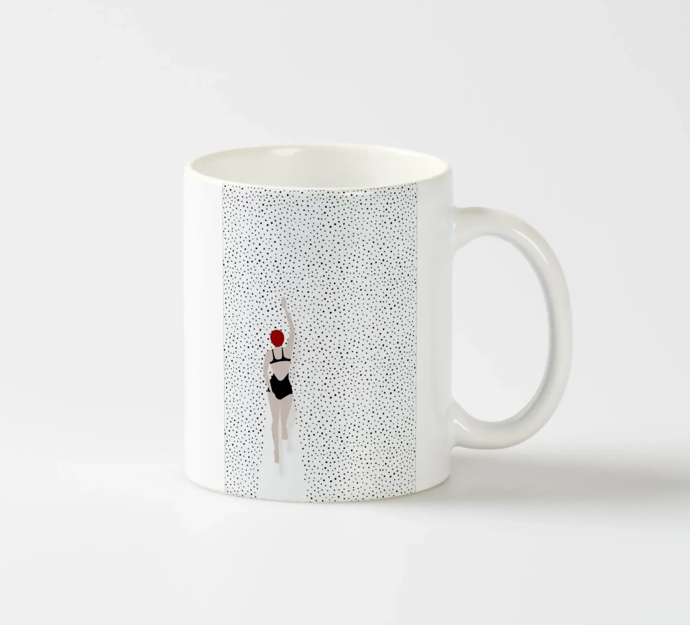Punktschwimmer Keramik Tasse von Amy & Kurt