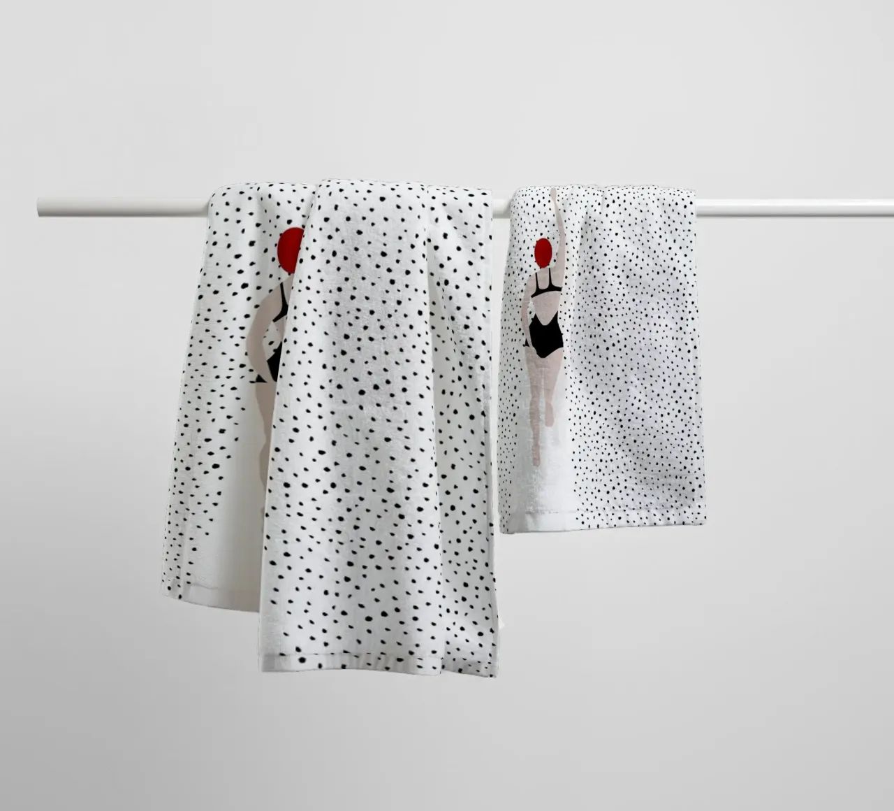 Punktschwimmer serviette de bain de Amy & Kurt