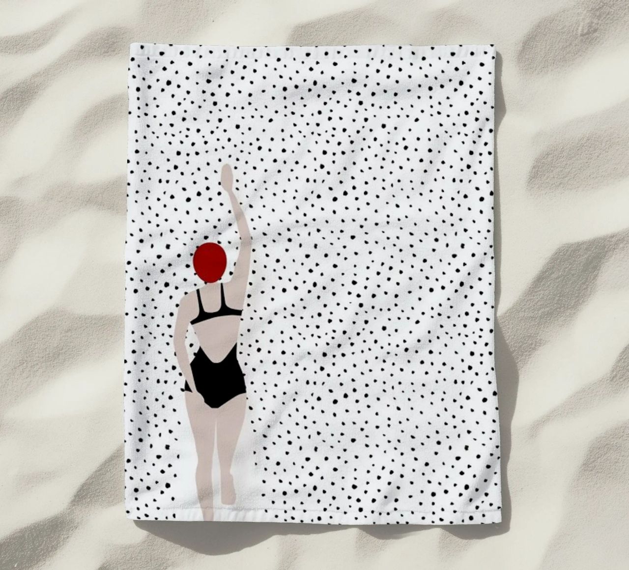 Punktschwimmer beach towel by Amy & Kurt