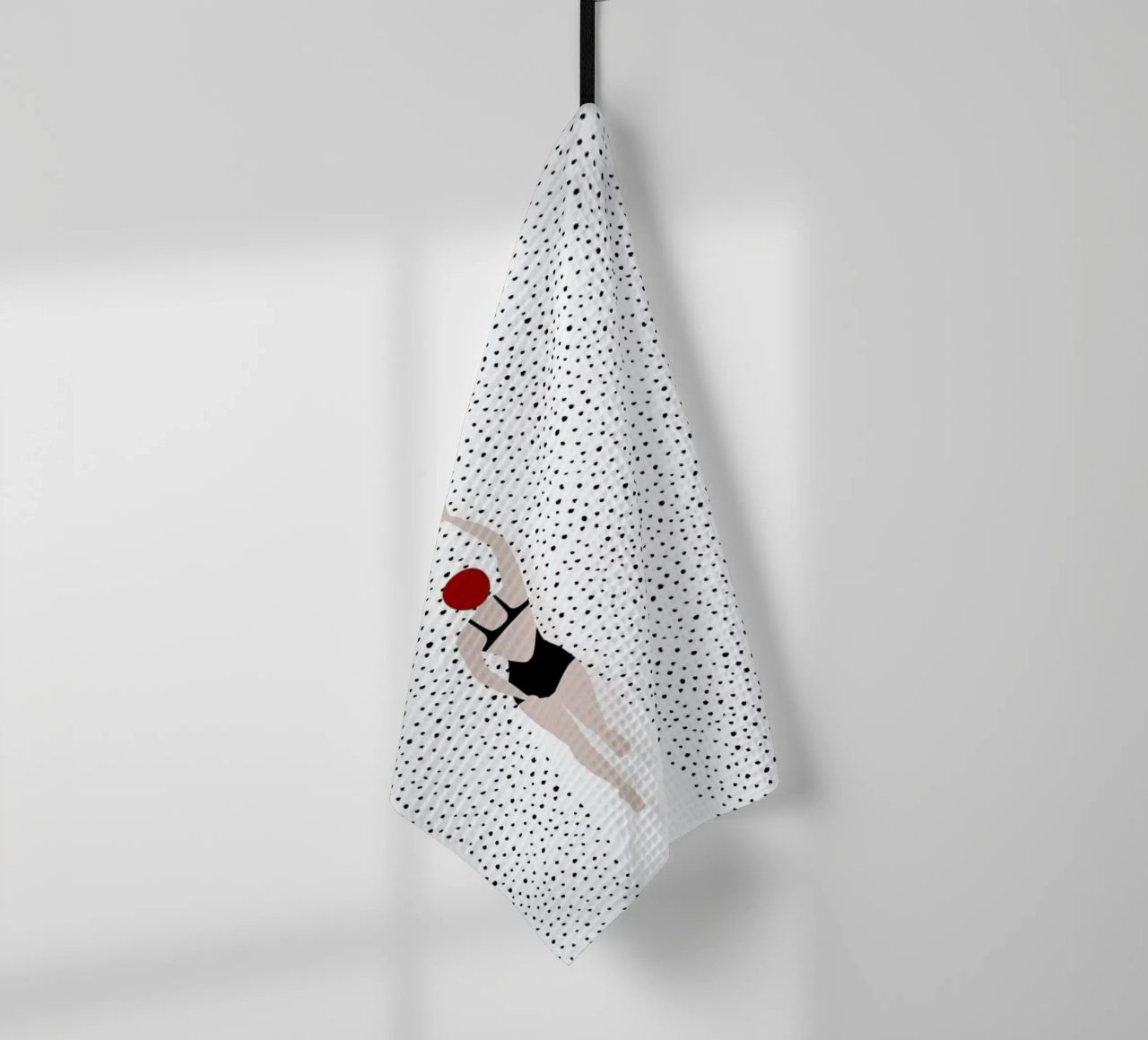 Punktschwimmer tea towel by Amy & Kurt
