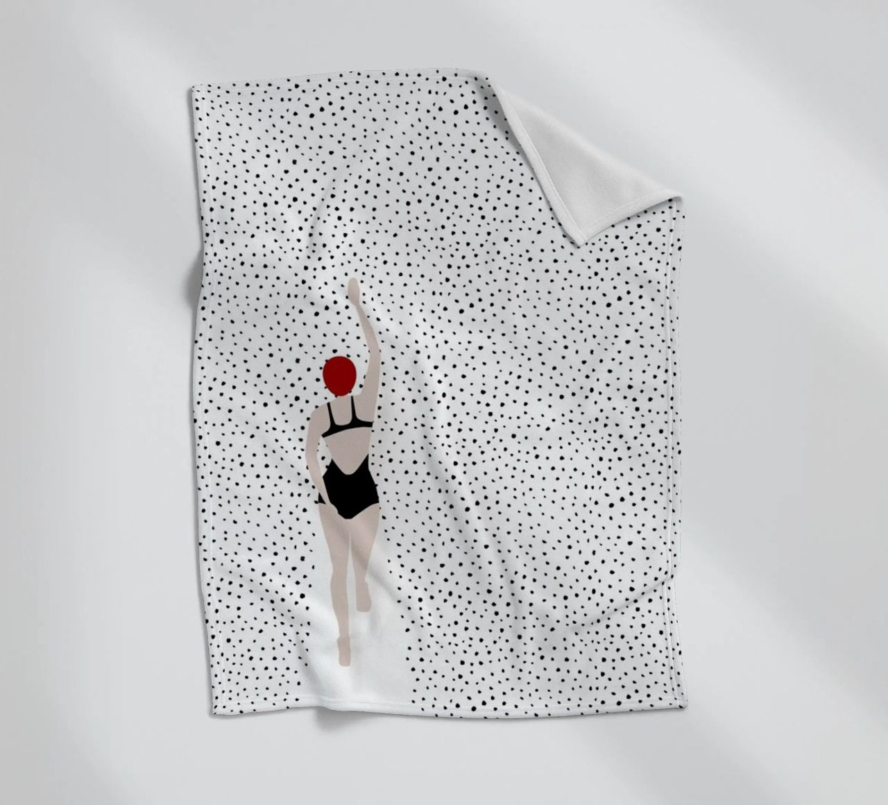 Punktschwimmer fleece blanket by Amy & Kurt