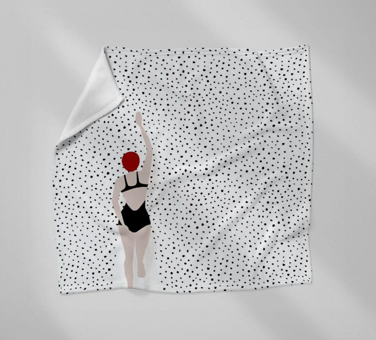Punktschwimmer fleece blanket by Amy & Kurt