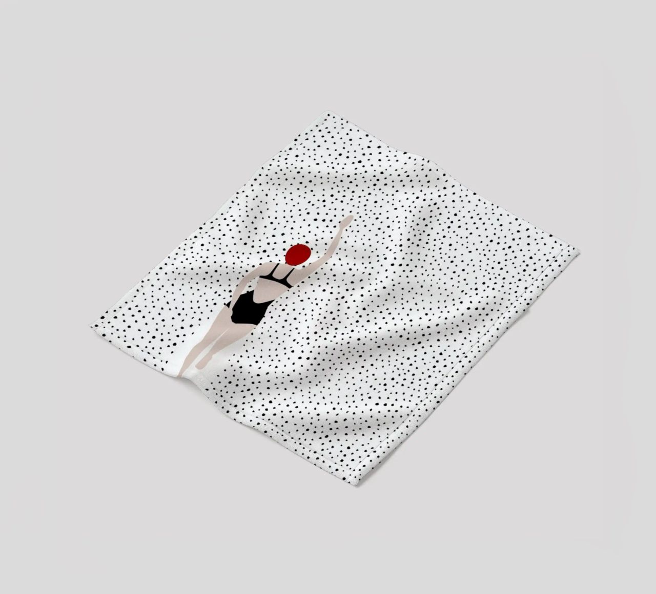 Punktschwimmer fleece blanket by Amy & Kurt