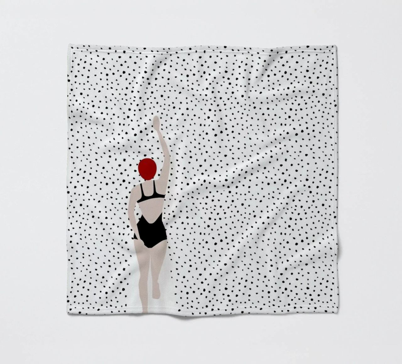 Punktschwimmer fleece blanket by Amy & Kurt