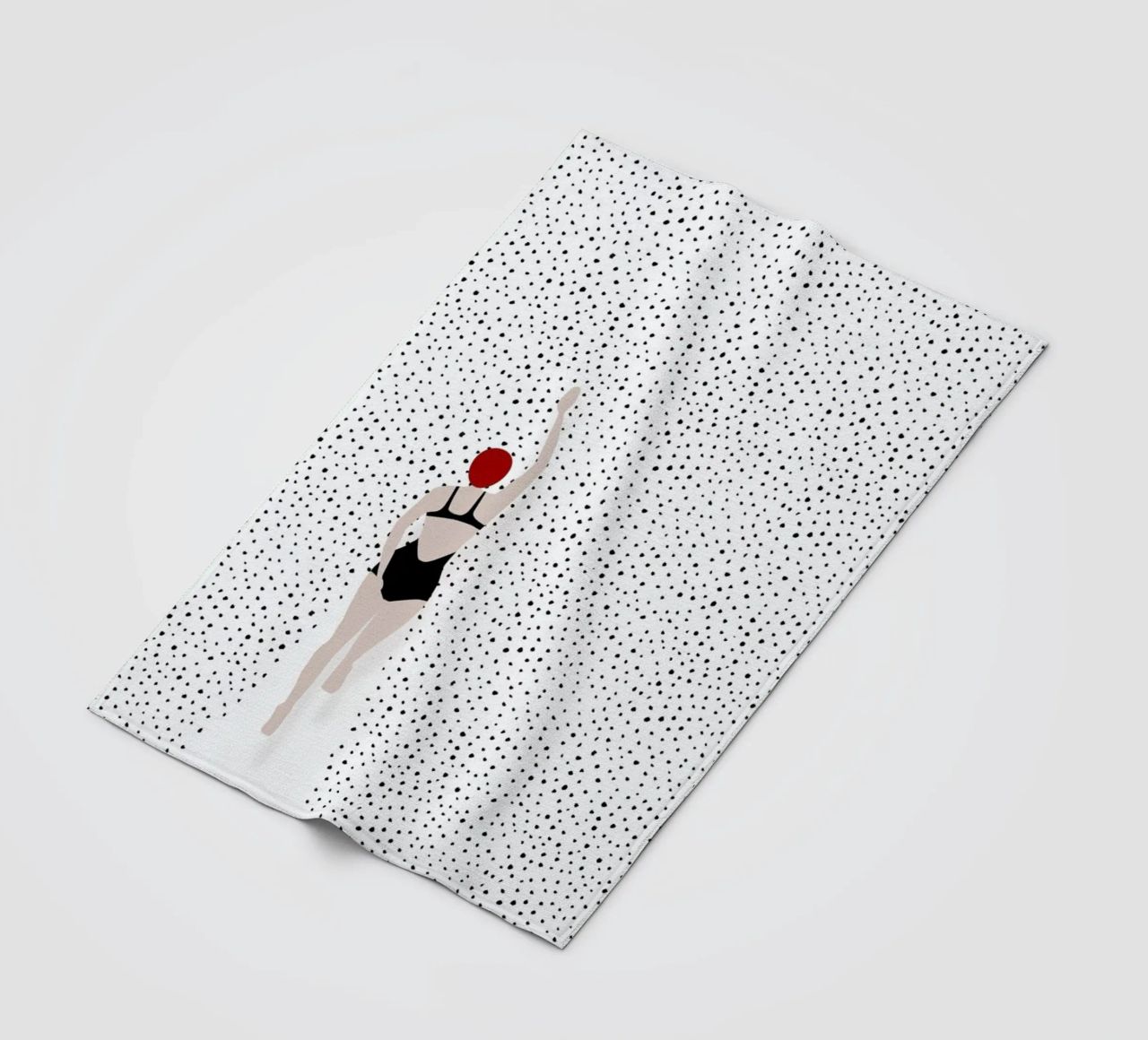 Punktschwimmer fleece blanket by Amy & Kurt