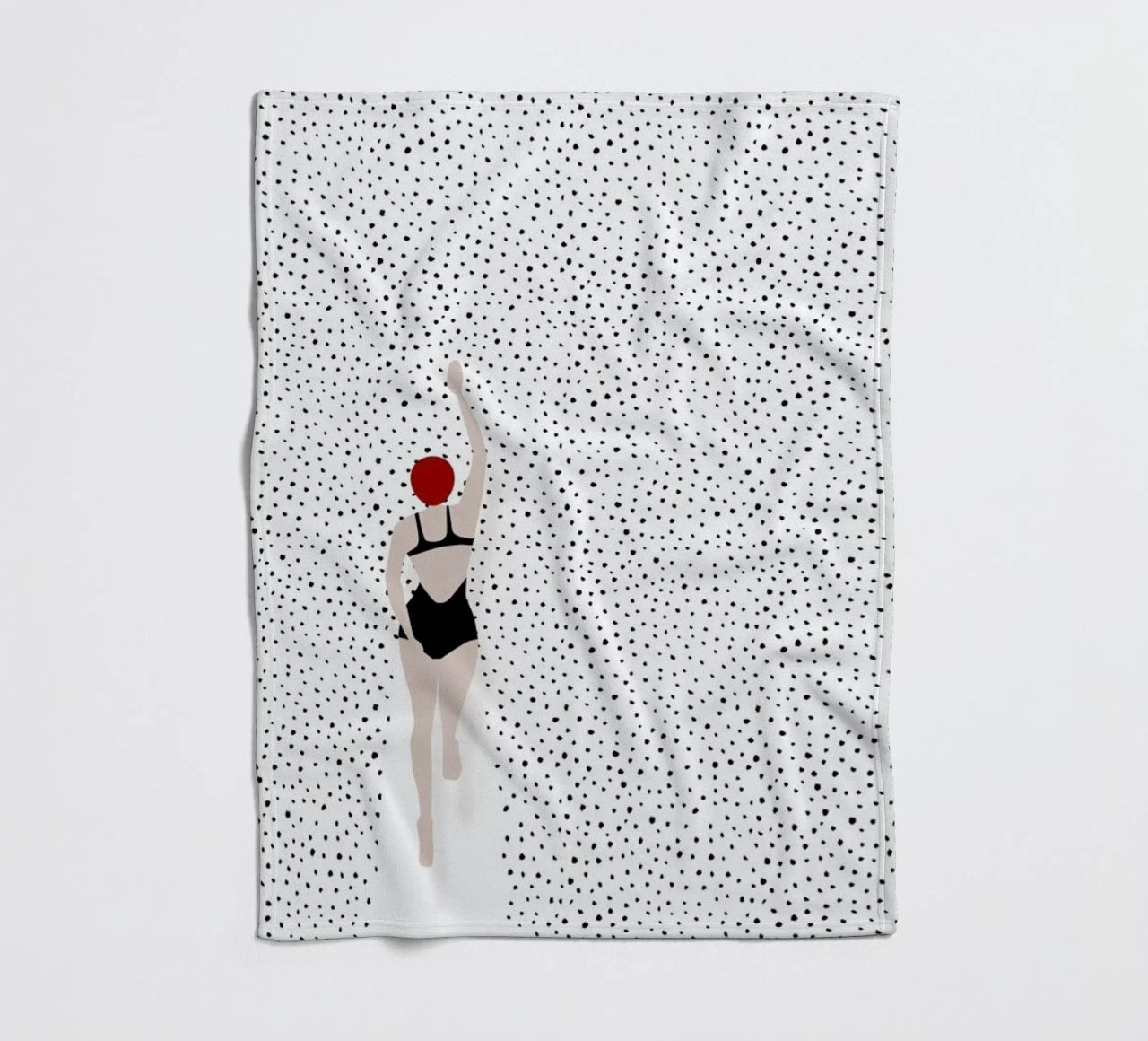 Punktschwimmer fleece blanket by Amy & Kurt