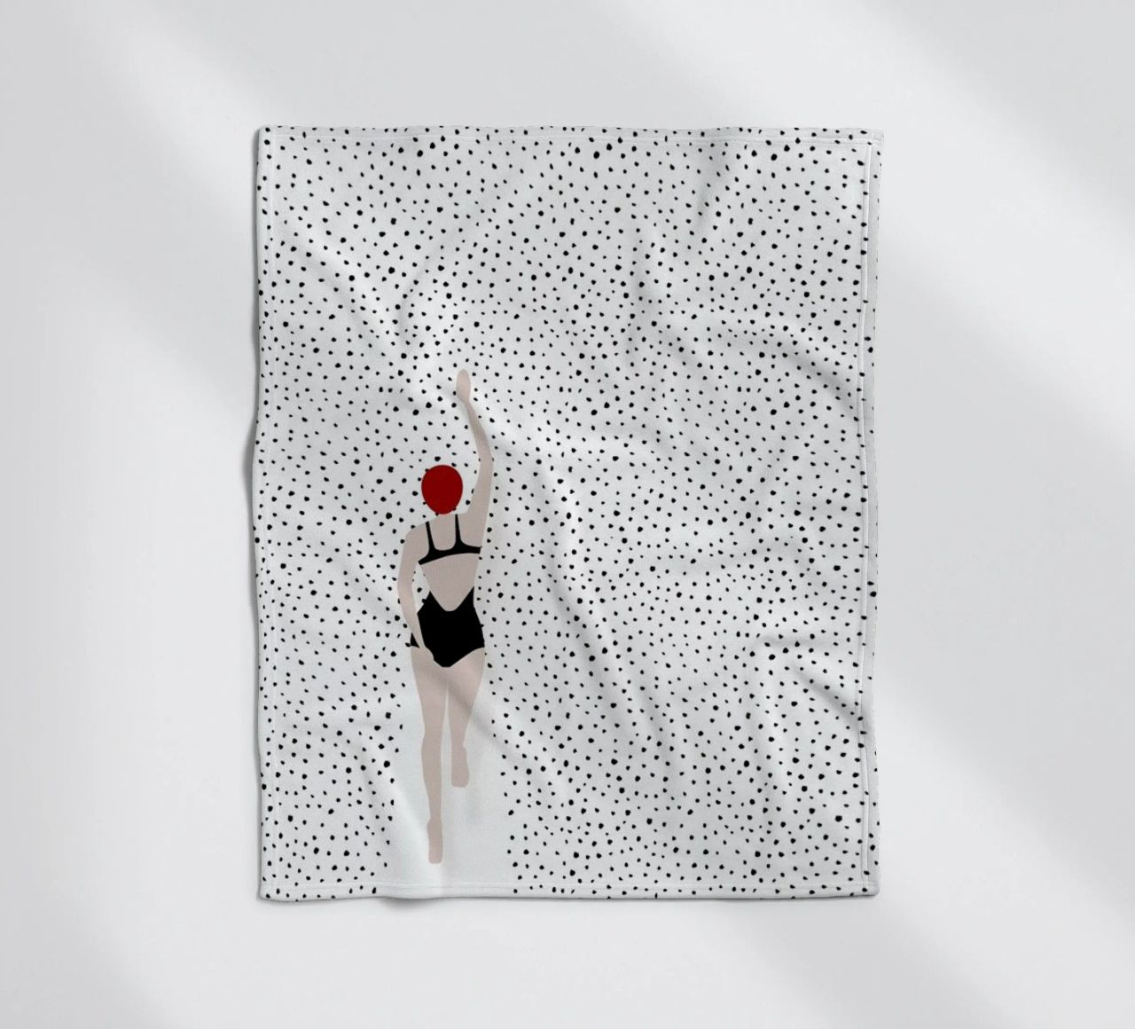 Punktschwimmer fleece blanket by Amy & Kurt