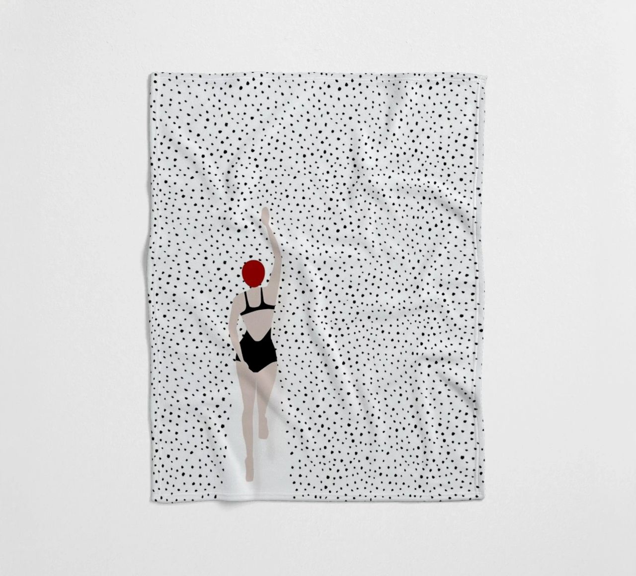 Punktschwimmer fleece blanket by Amy & Kurt