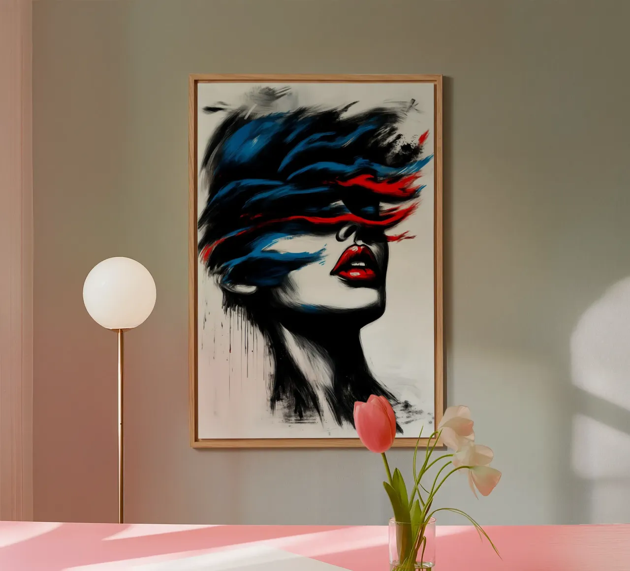 Silhouette tempestosa - Un gioco di colori e movimento alluminio dibond da melipo-art