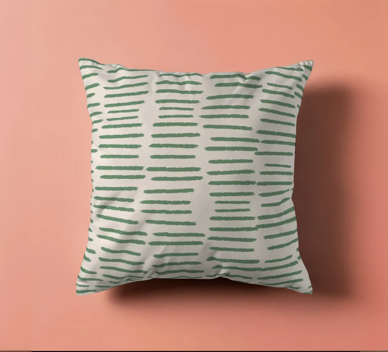 Strisce organiche a pennello - Salvia astratta minimalista boho cuscino da susanacosta
