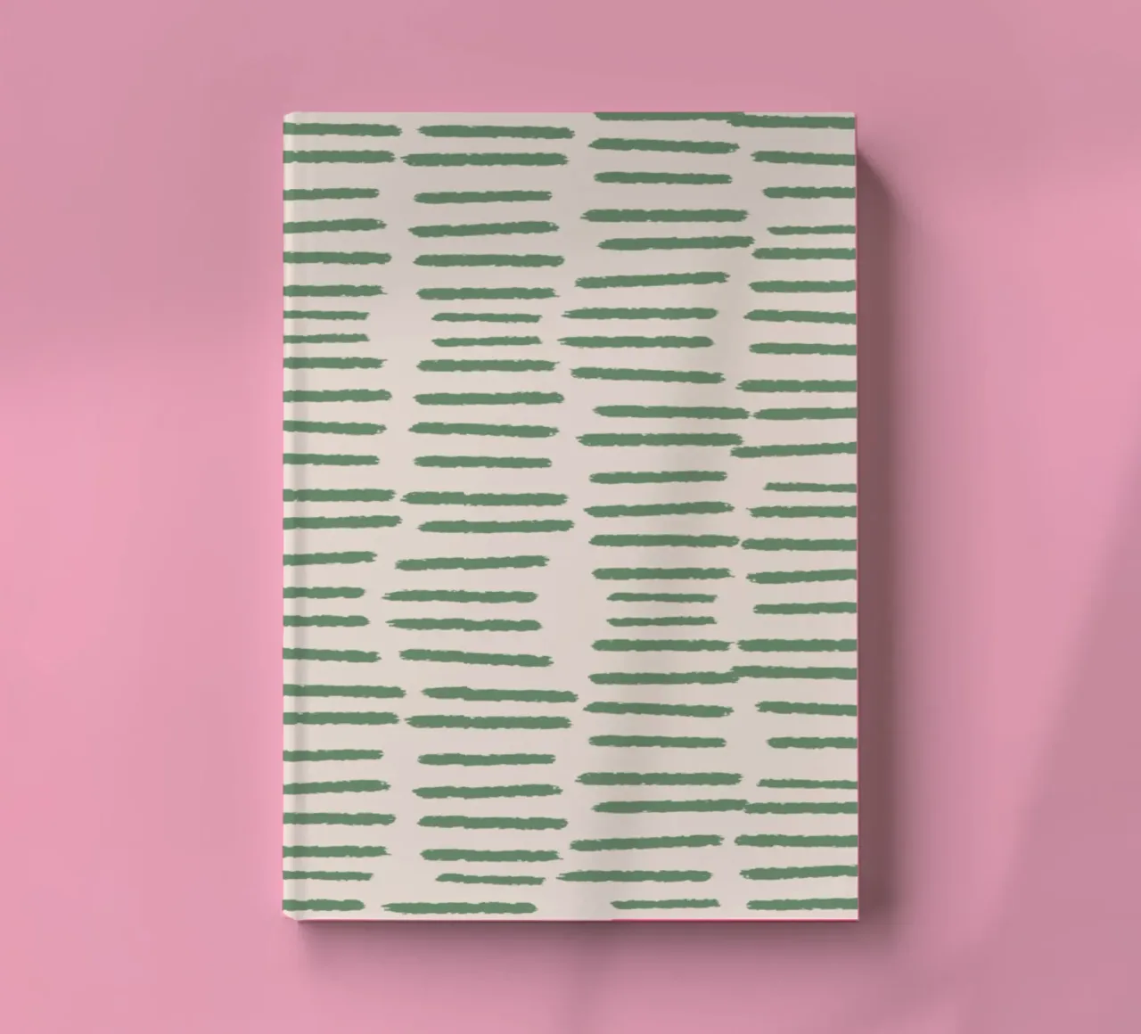 Organic Brushstroke Stripes - Minimalist Boho Abstract sage notebook by susanacosta