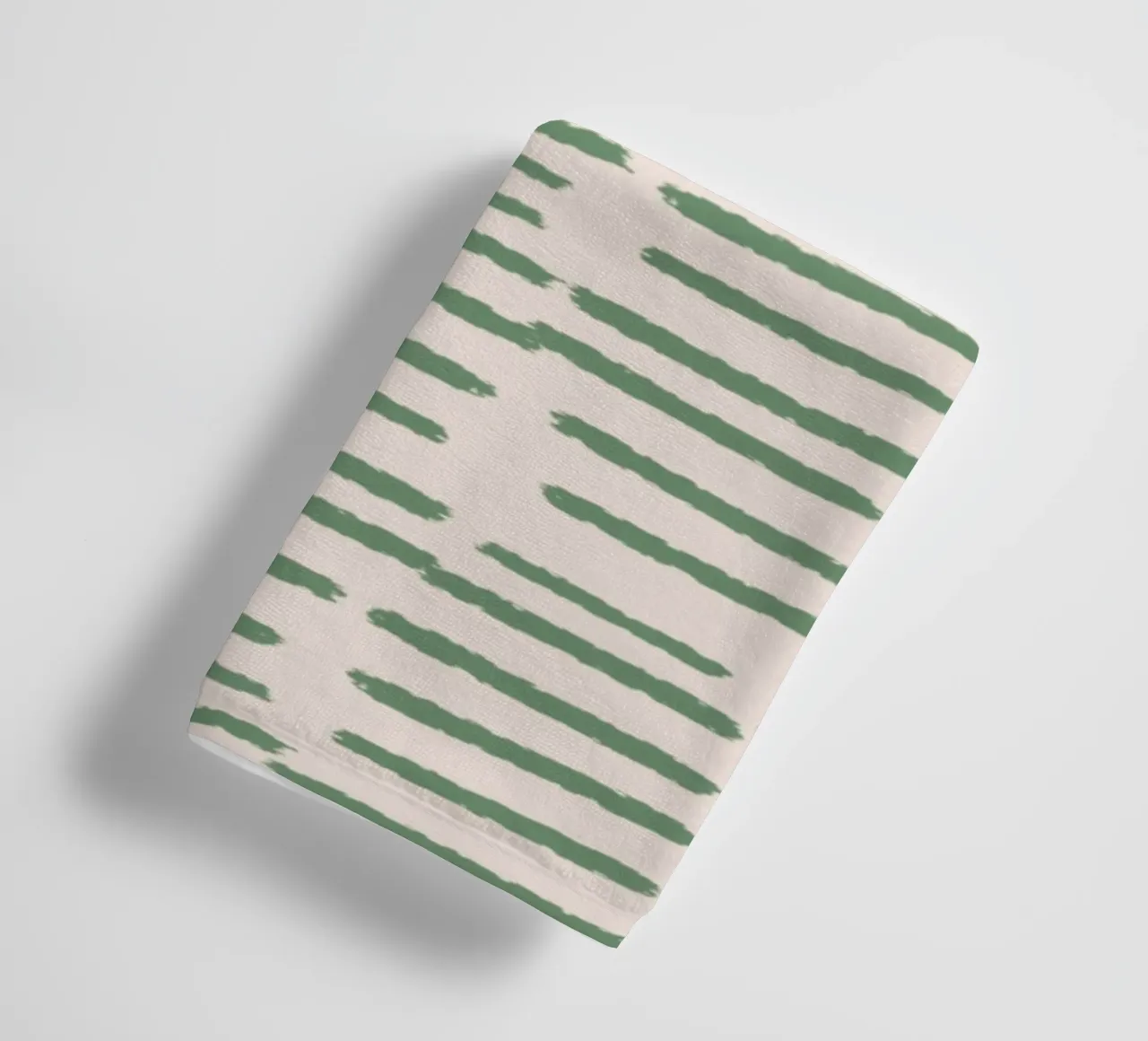 Organic Brushstroke Stripes - Minimalist Boho Abstract sage towel by susanacosta