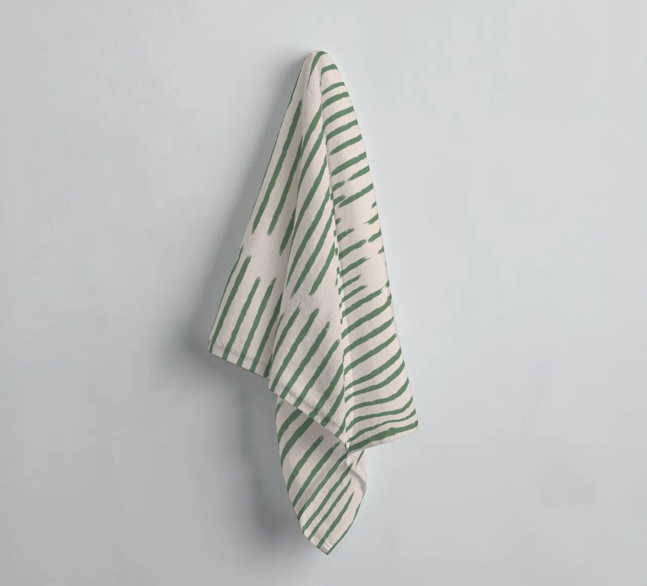 Organic Brushstroke Stripes - Minimalist Boho Abstract sage towel by susanacosta