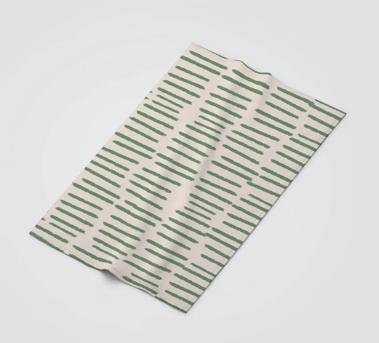 Organic Brushstroke Stripes - Minimalist Boho Abstract sage fleece blanket by susanacosta