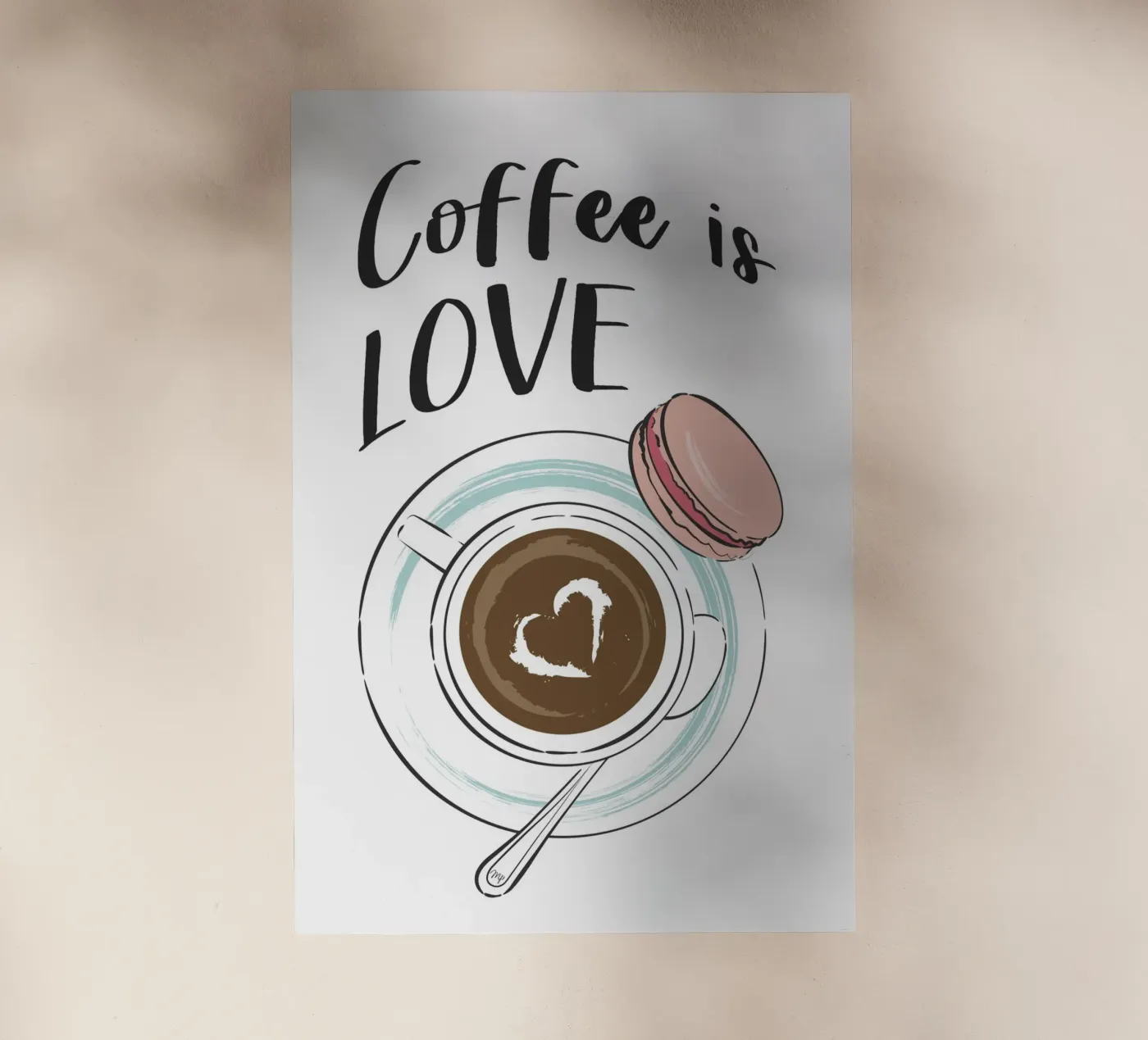 Il caffè è amore pellicola backlit da Martina