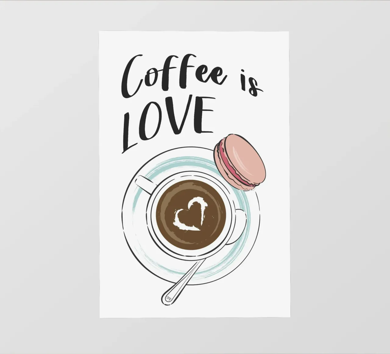 Il caffè è amore telo in pvc da Martina