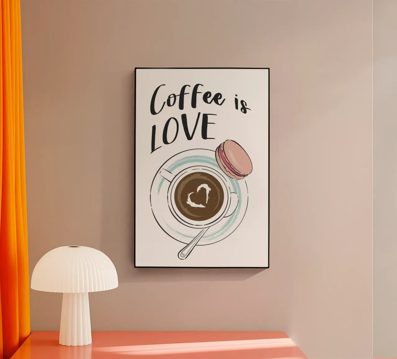 Il caffè è amore plexiglass da Martina