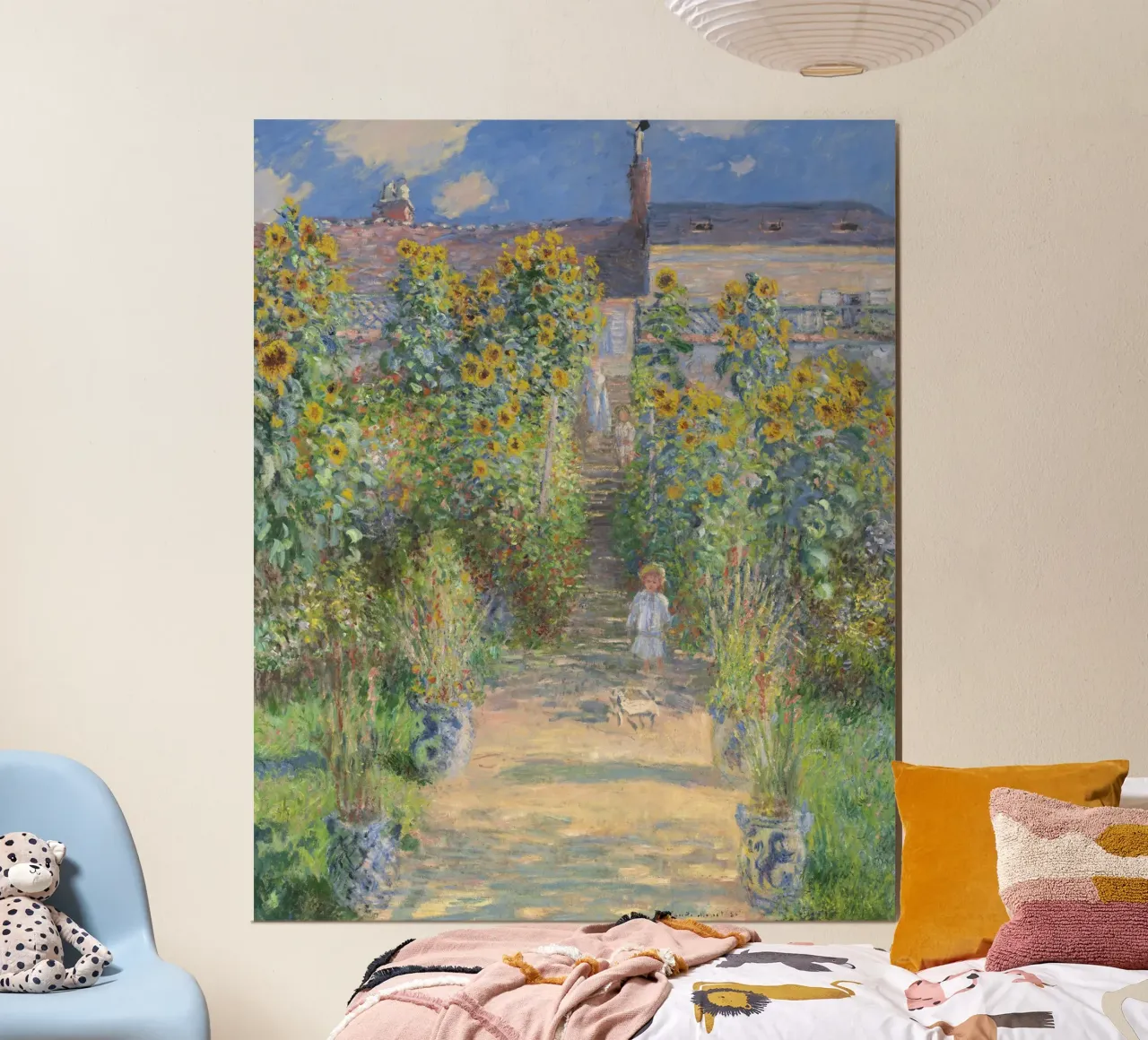Claude Monet - Il giardino dell'artista a Vétheuil poster da Timeless Artworks