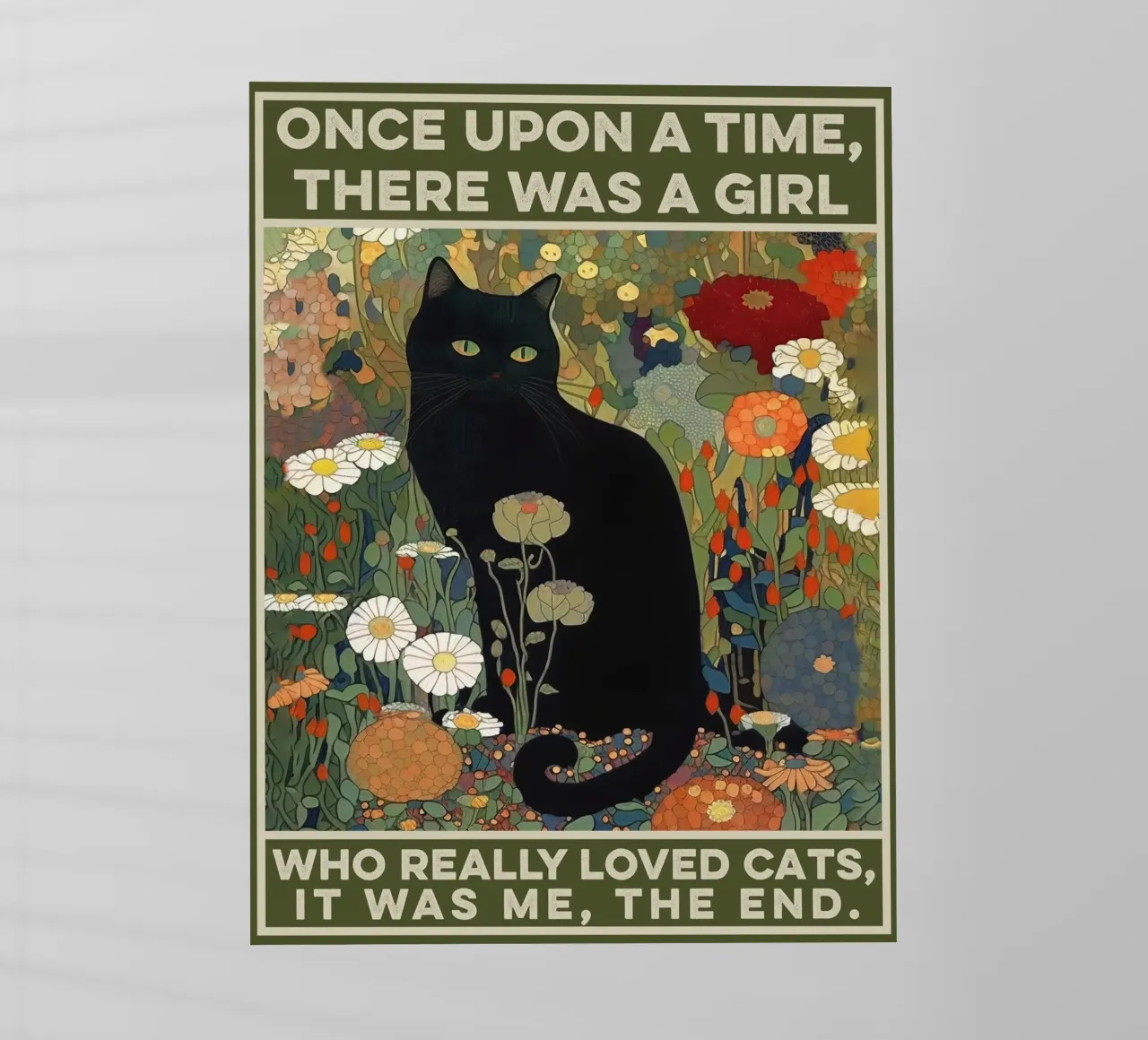 Black Cat - C'era una volta una ragazza - Citazione pellicola backlit da Peaches Art Prints