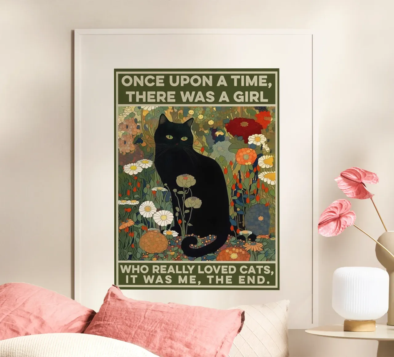 Black Cat - C'era una volta una ragazza - Citazione poster da Peaches Art Prints