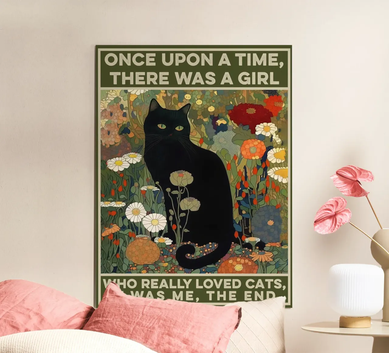 Black Cat - C'era una volta una ragazza - Citazione poster da Peaches Art Prints