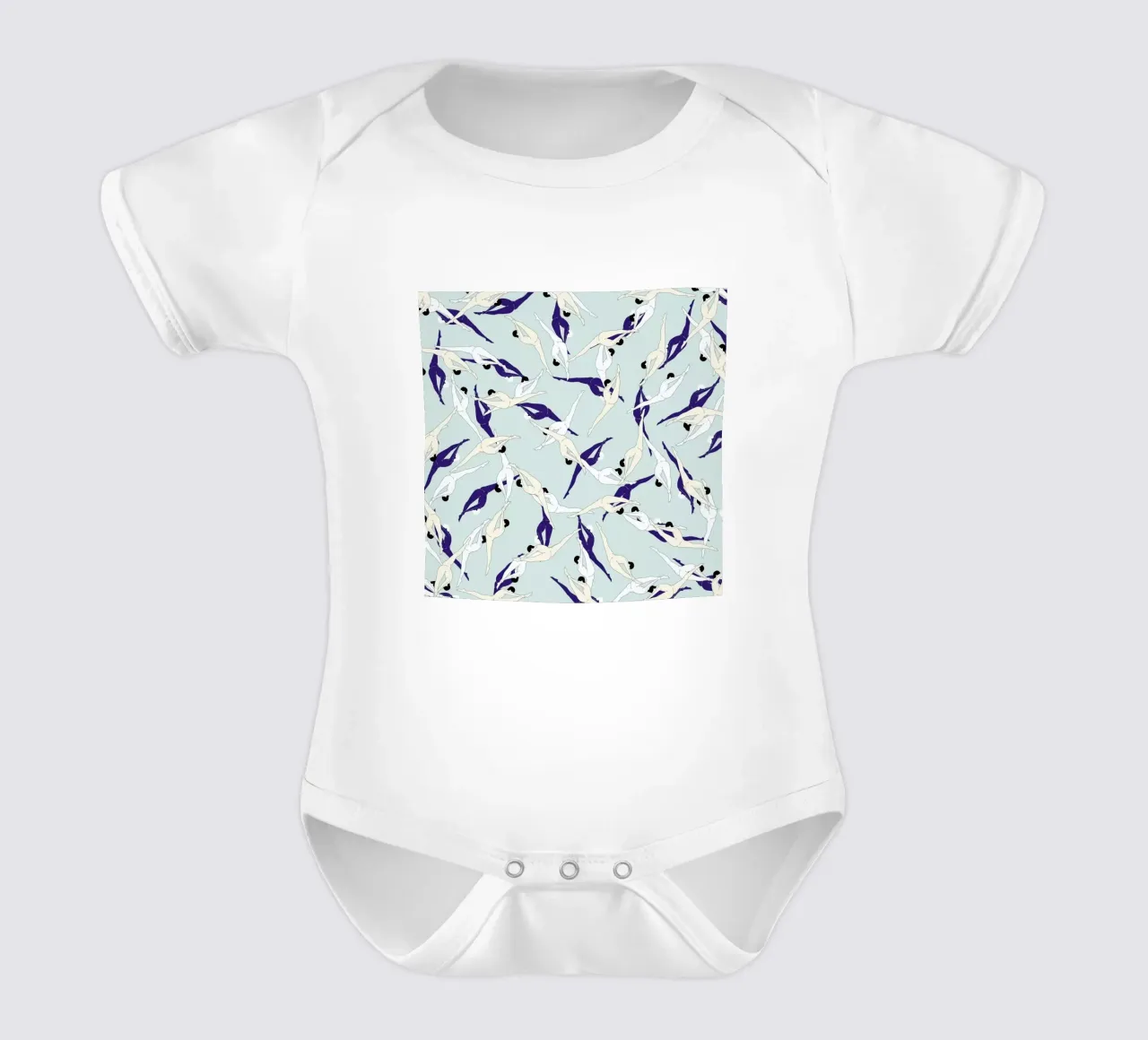 Split body neonato maniche corte da Ruei