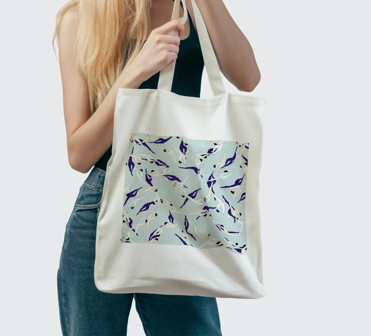 Split tote bag by Ruei