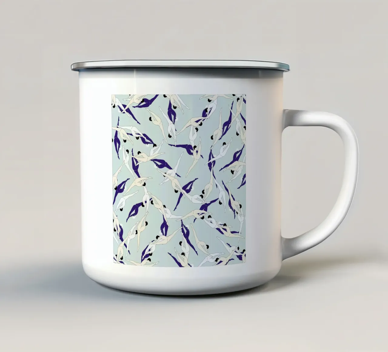 Split taza de esmalte de Ruei