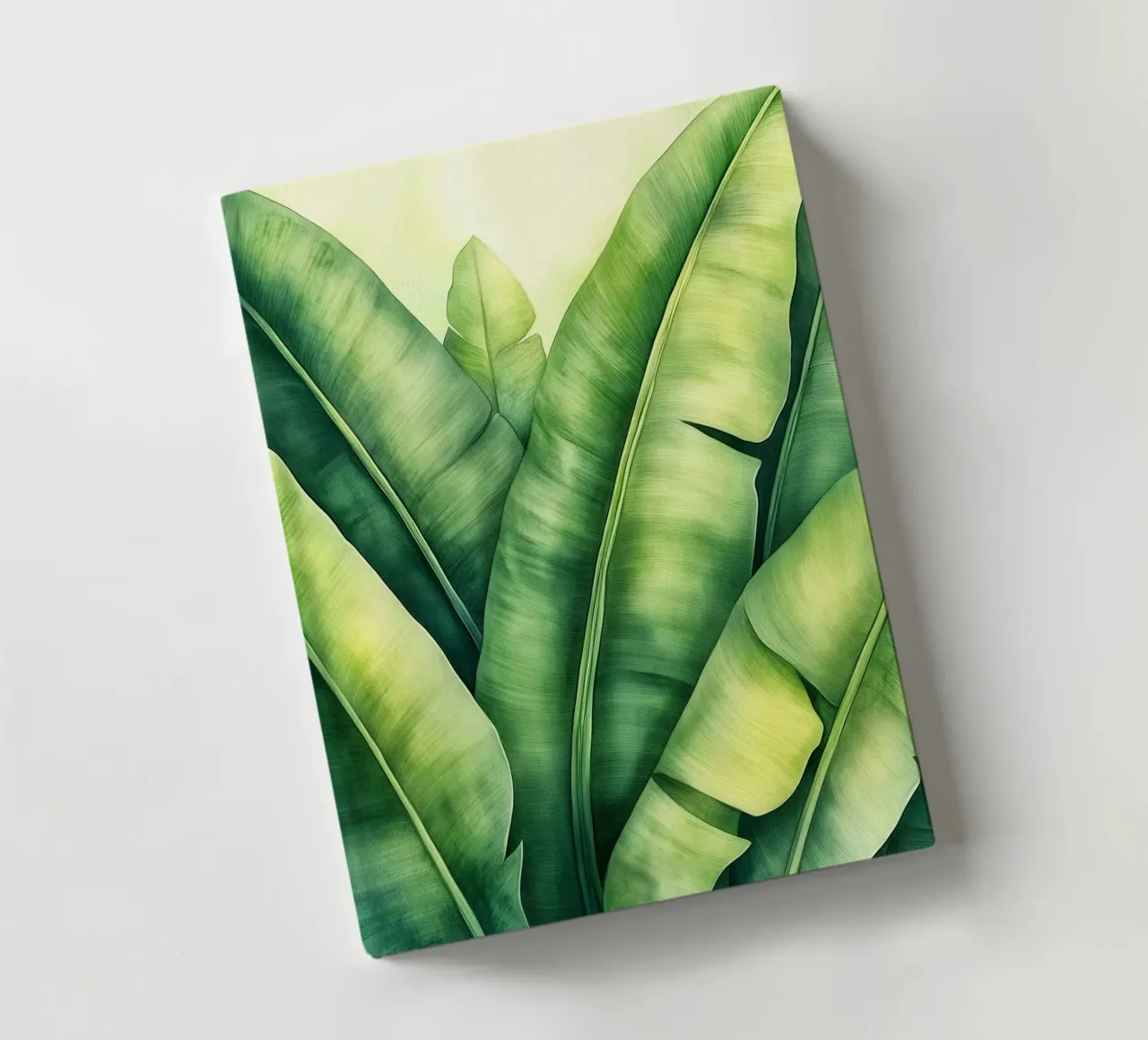 Grüne Bananenblätter Natur Kunst Notizbuch von Justyna Jaszke JBJart