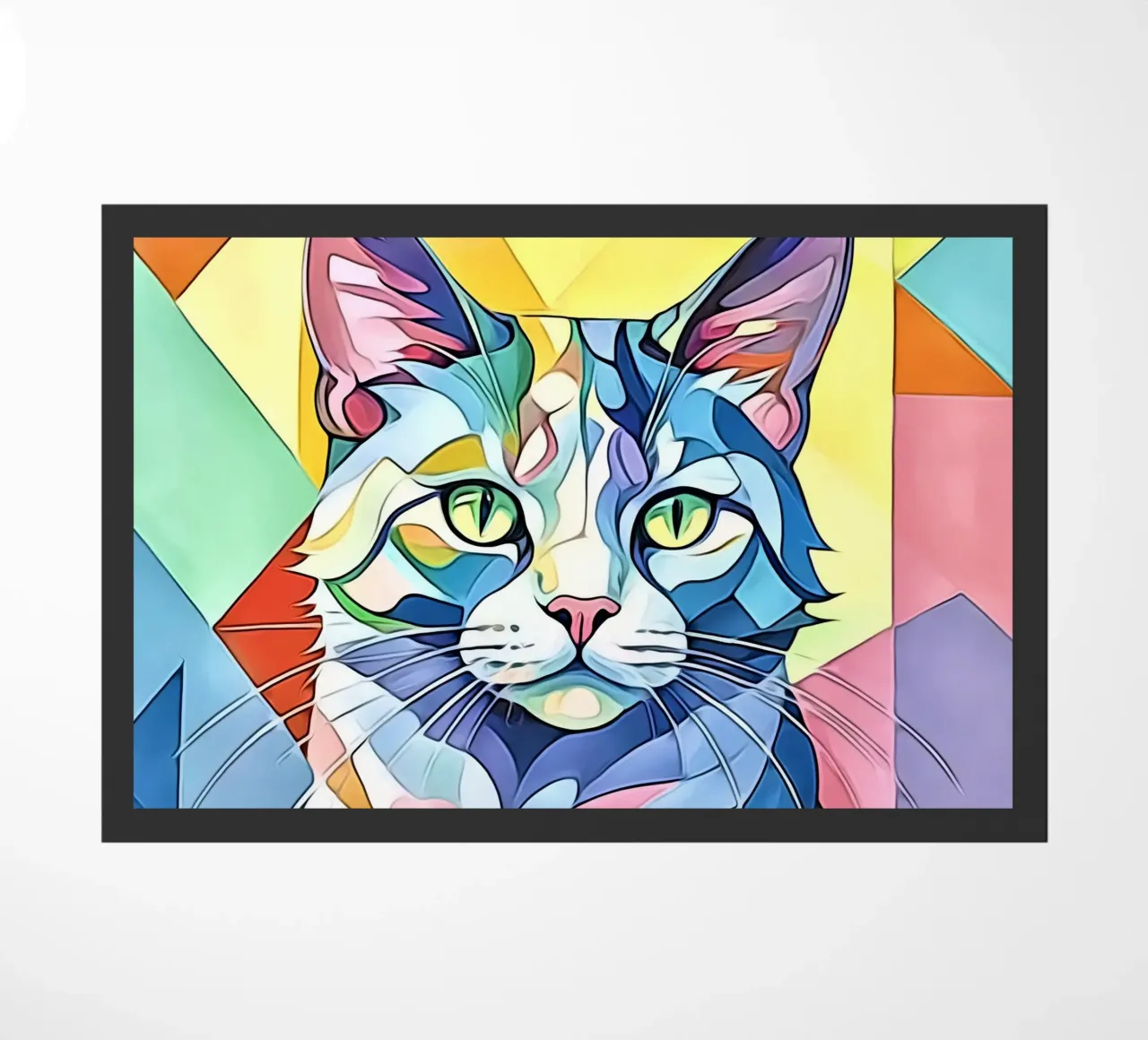 Katze in Pastell #1 Fußmatte von ZAMART