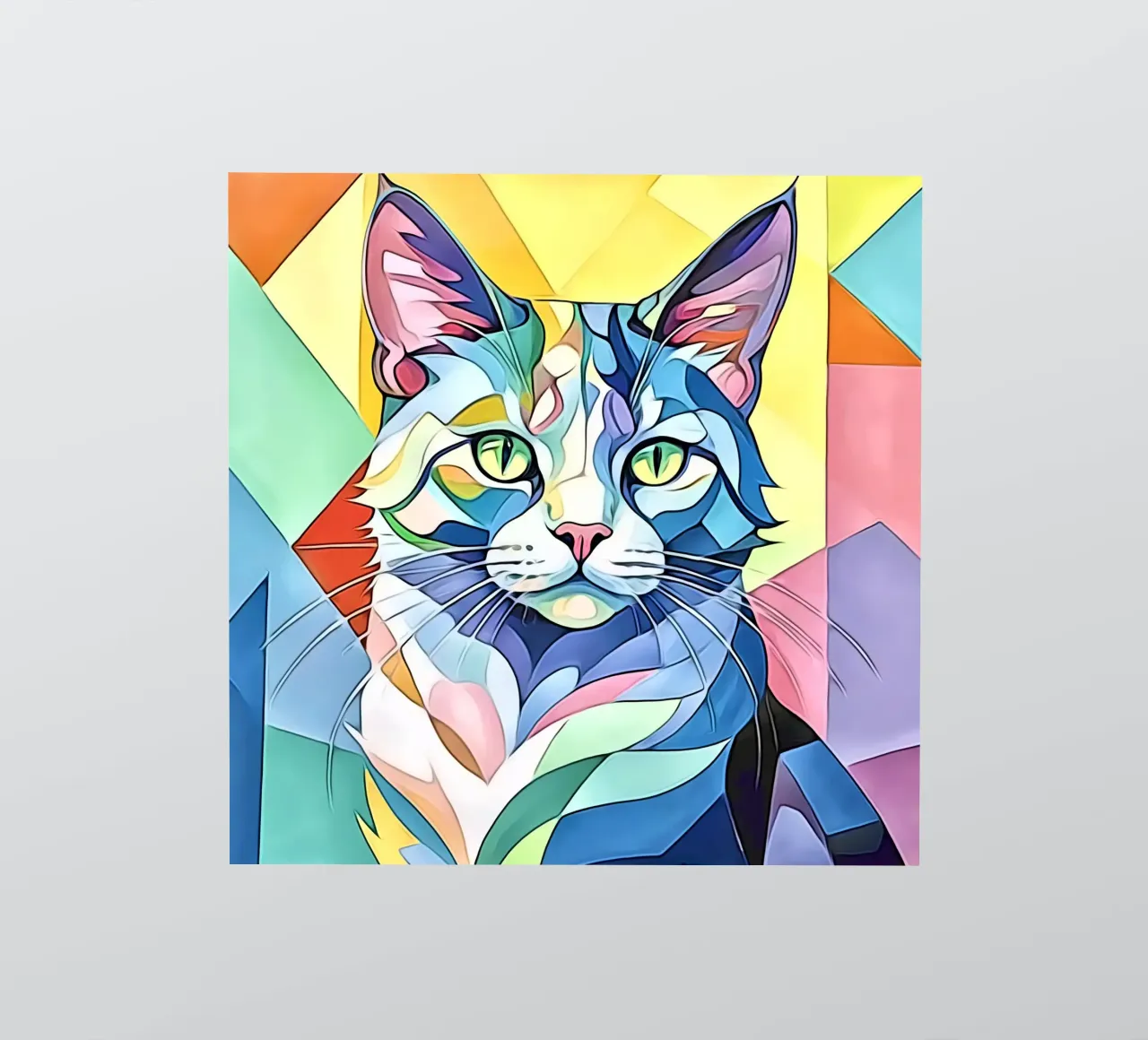 Chat en pastel #1 autocollant de ZAMART