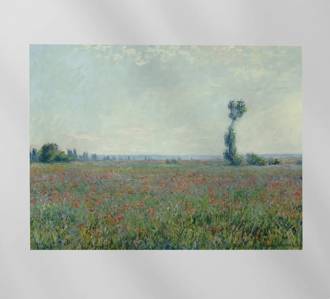 Claude Monet - Campo di papaveri pellicola backlit da Timeless Artworks