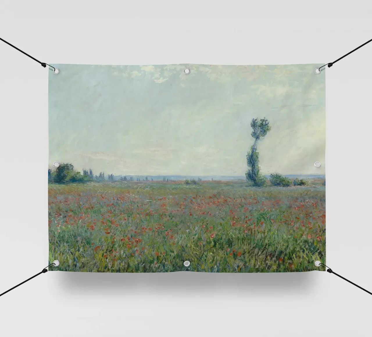 Claude Monet - Campo di papaveri telo in pvc da Timeless Artworks