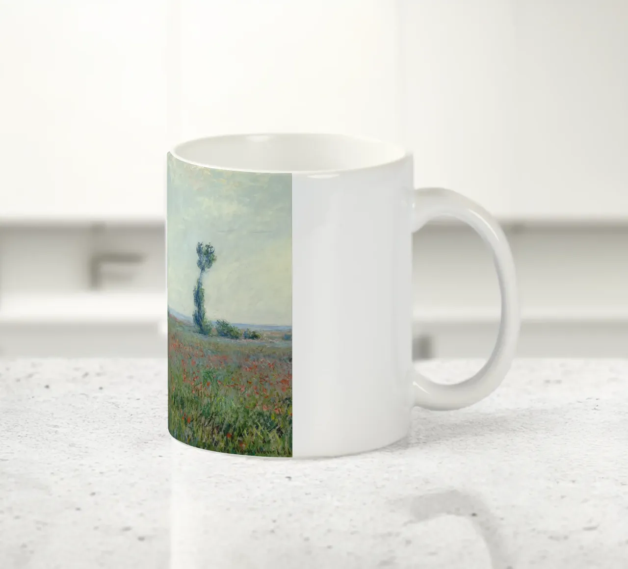 Claude Monet - Campo di papaveri tazza in ceramica da Timeless Artworks
