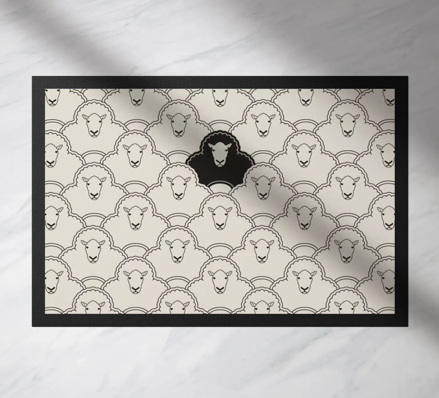 Black sheep doormat by Davies Babies