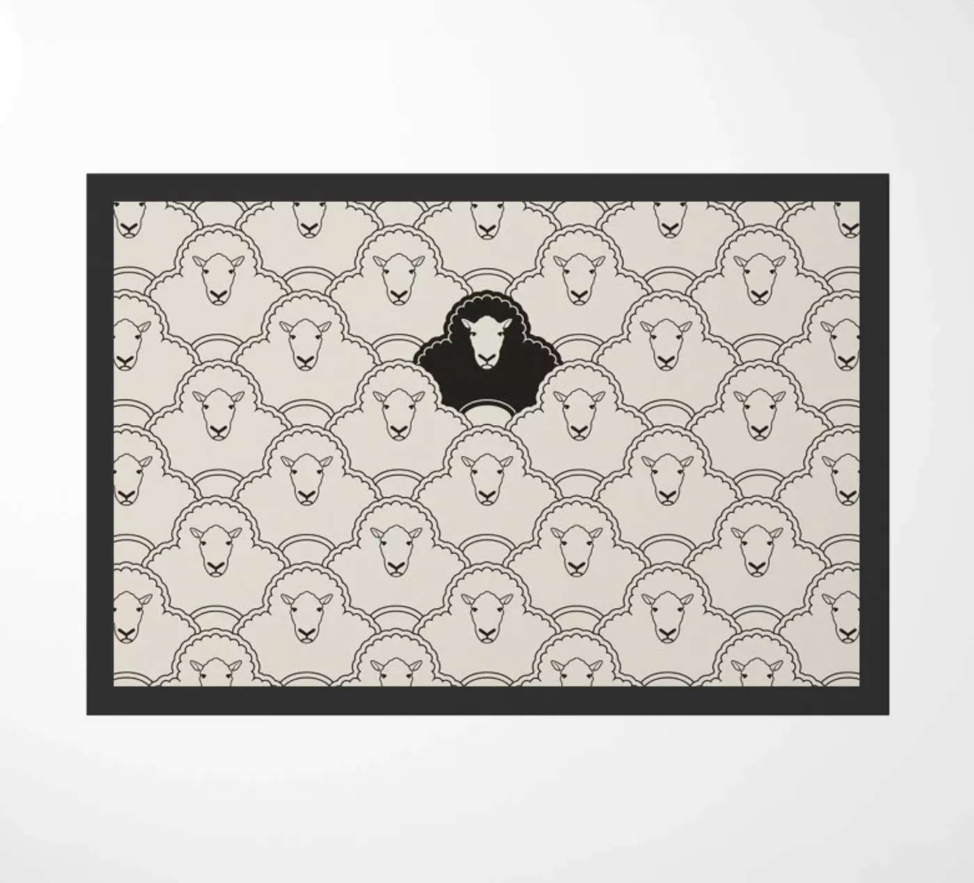 Black sheep doormat by Davies Babies