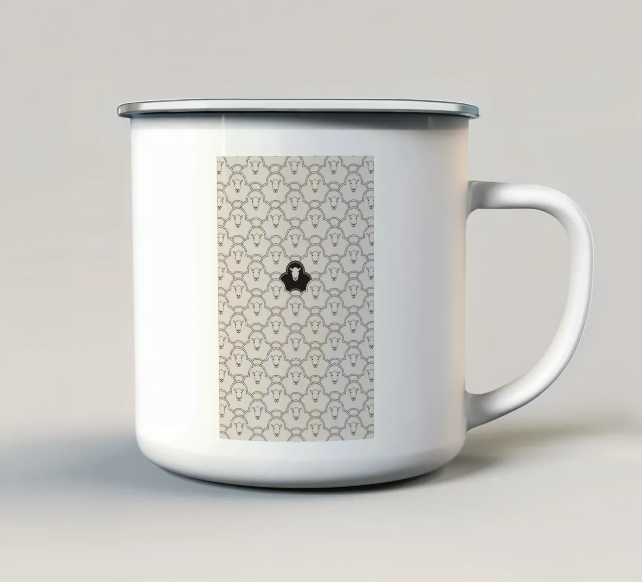 Black sheep tazza in smalto da Davies Babies