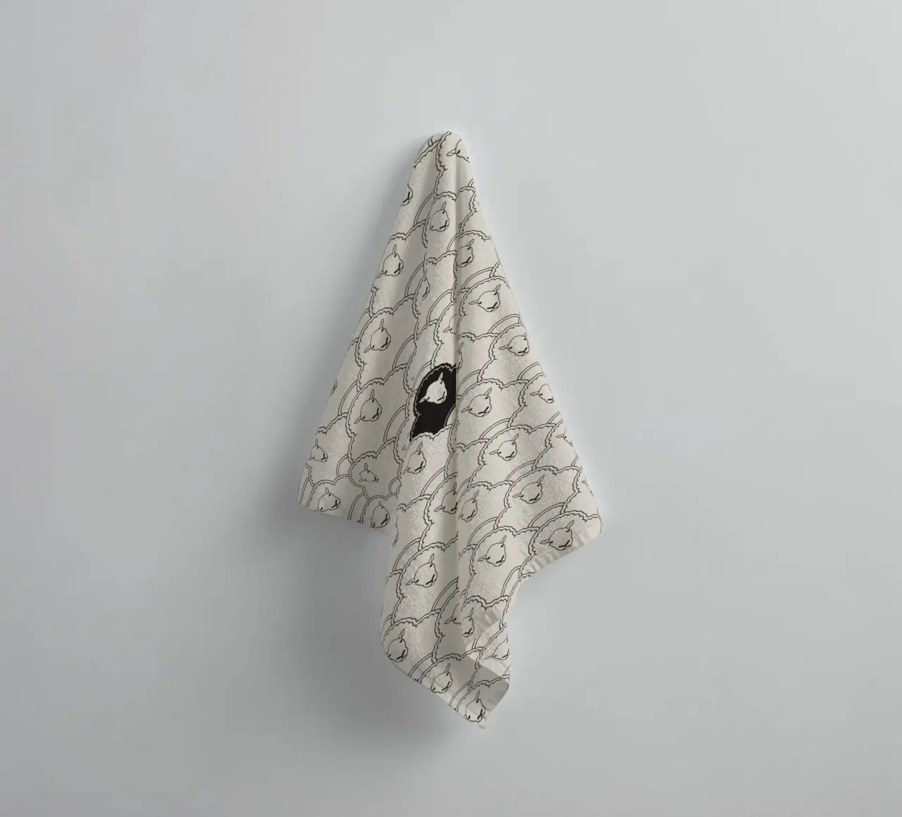 Black sheep asciugamano da bagno da Davies Babies